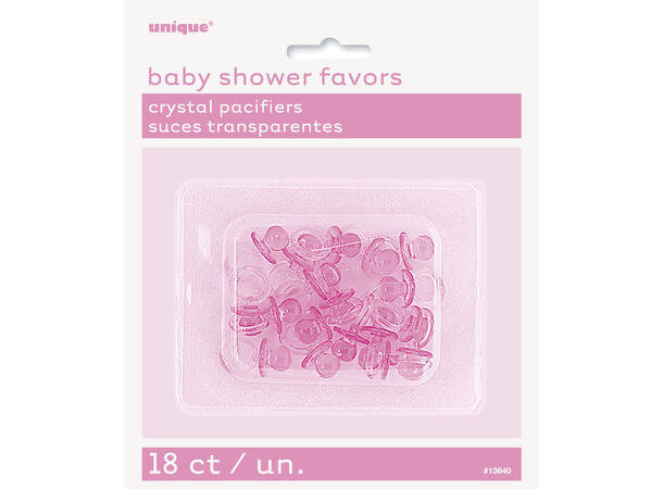 Bleiekake Pynt - Baby Shower - Smukker Rosa - 2.5cm - 18pk