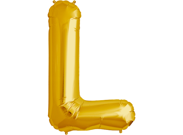 Bokstav L Gold 1 Folieballong - 86cm (34")