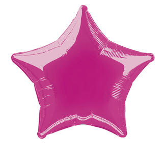 Folieballong - Stjerne Rosa 50cm
