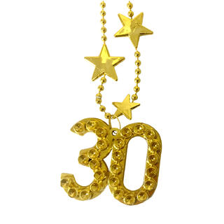 Halskjede - 30 År - Gull Plast