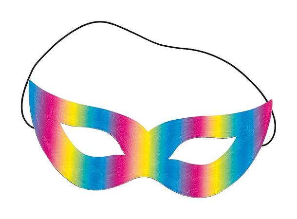 Øyemaske Rainbow 1 Øyemaske i papir
