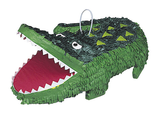 Klassisk Pinata - Alligator / Krokodille Standard