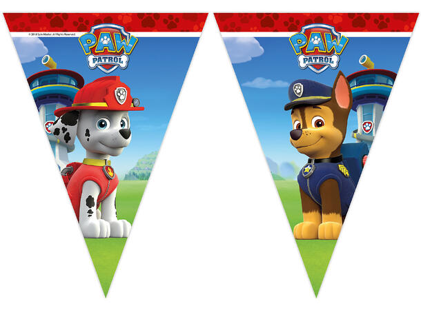 Flaggbanner - Paw Patrol Action - Papp 9 Flagg