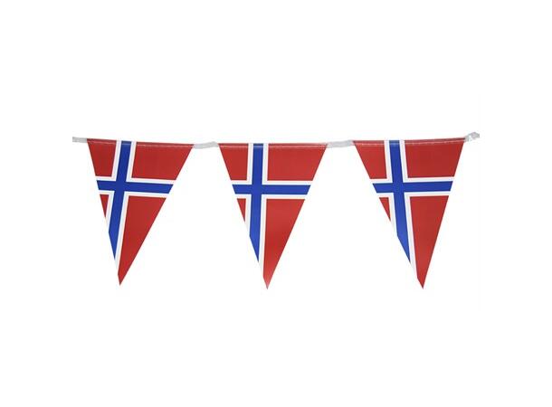 Norsk Flagg - Flaggbanner 1 Flaggbanner med snor - 3,6m