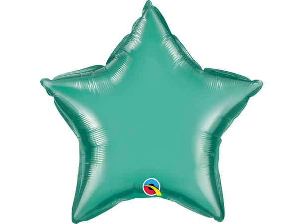 20ST Chrome Green – Stjerne (Pakket) 1 Folieballong - 51cm (20")