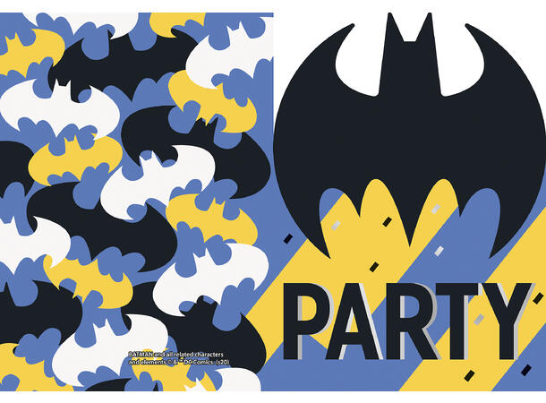 Invitasjoner - Batman - Papp 8pk