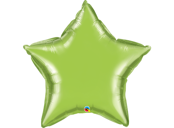 Premium Folieballong - Stjerne Limegrønn 91cm