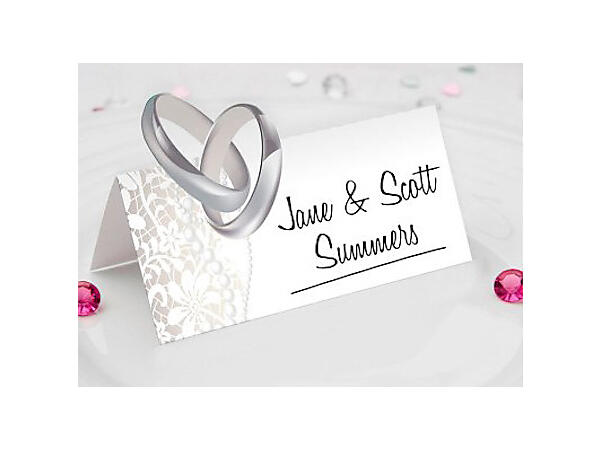 Bordkort - Bryllup 36 Brettbare bordkort i papir