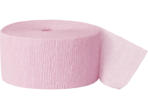 Pyntebånd "Streamer" 25m - Pastell Rosa