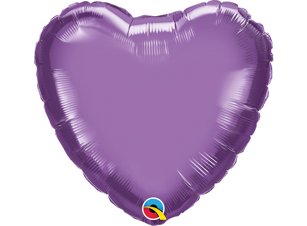 18H Chrome Purple – Hjerte (Pakket) 1 Folieballong - 46cm (18")