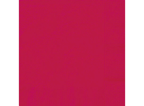 Papirservietter - Rød 25.4x25.4cm - 20pk