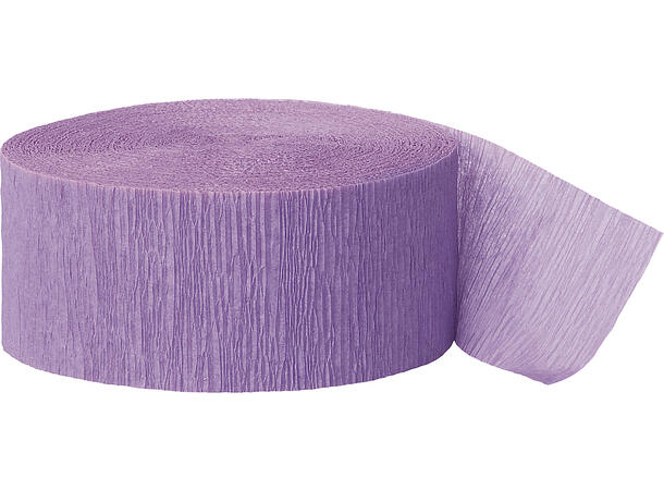 Pyntebånd "Streamer" 25m - Lavendel