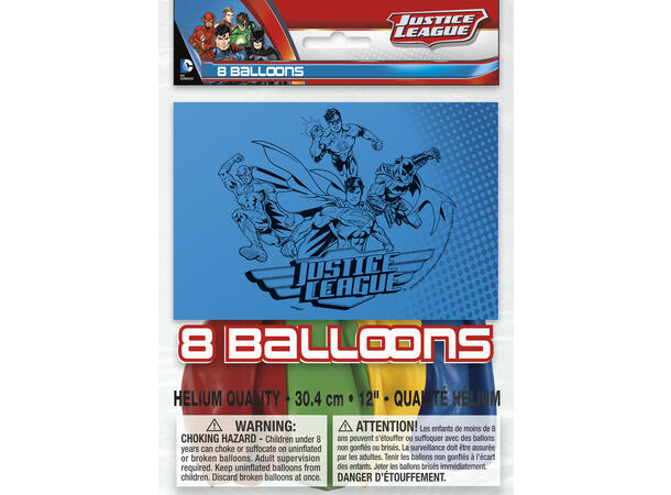 Ballonger - Justice League 30cm - 8pk