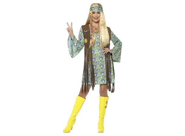 Kostyme - 60-tall Hippie - Flere Farger Dame - Small
