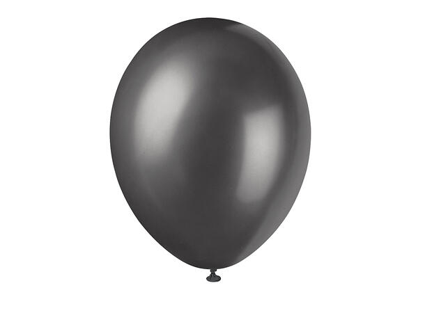 Ballonger - Perlemor Svart 30cm - 8pk