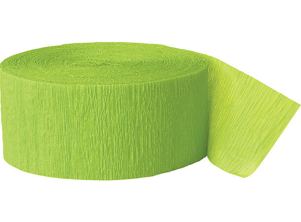 Pyntebånd "Streamer" 25m - Lime Grønn