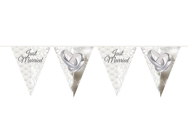 Vimpelbanner - Just married 10m