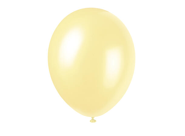 Ballonger - Perlemor Elfenben 30cm - 8pk