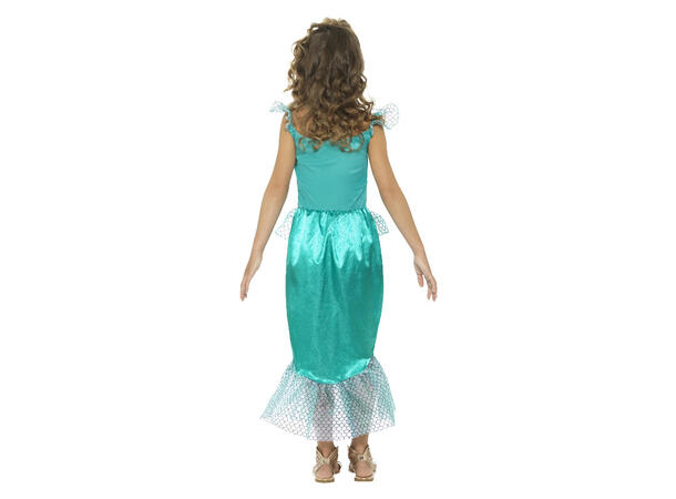 Kostyme - Havfrue - Grønn Barn - 10-12 År