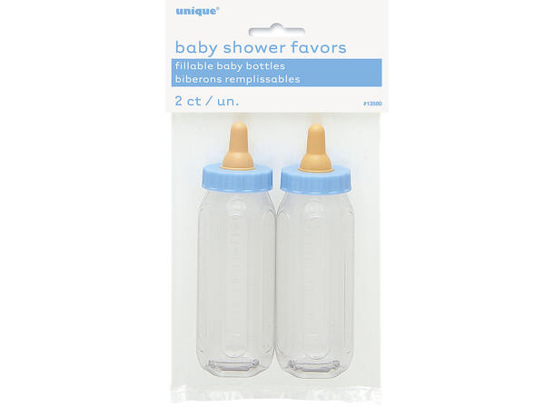 Tåteflasker Godteri - Baby Shower - Blå 13cm - 2pk