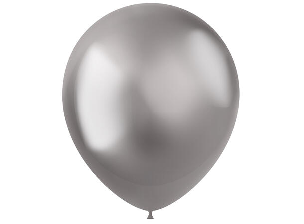 Ballonger - Sølv Metallic 33cm - 10pk