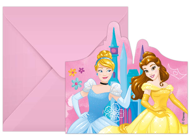 Invitasjoner - Disney Prinsesse 6pk