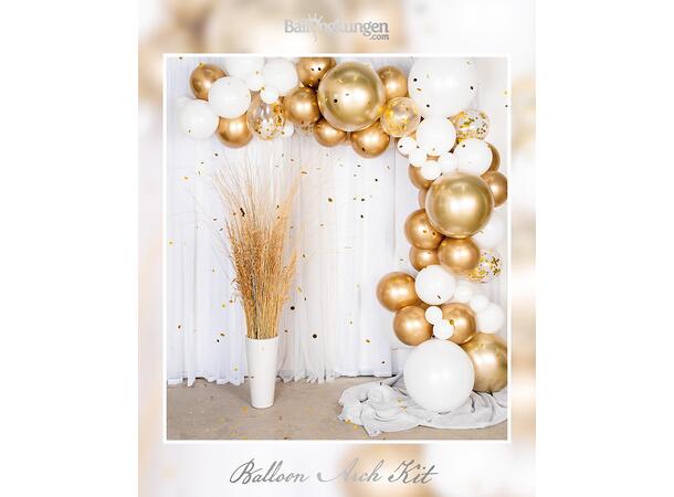 Ballongbuekit - Gull/Chrome 1 Ballongdekorasjon av gummiballonger