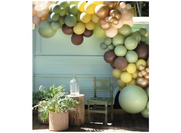 Ballongbuekit - Jungle Green 1 Ballongdekorasjon av gummiballonger