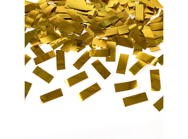 Konfettikanon - Gull folie - firkantet 1 konfettikanon - 40cm