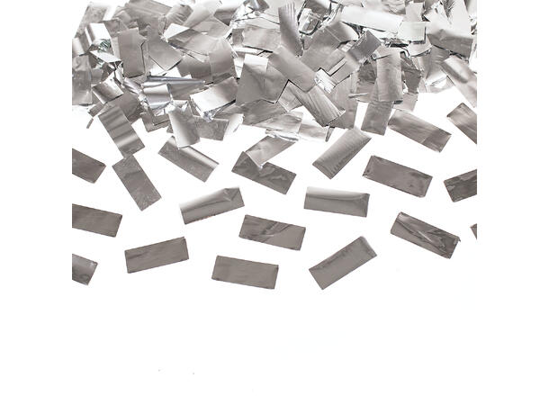 Konfettikanon - Sølv folie - firkantet 1 konfettikanon - 28cm