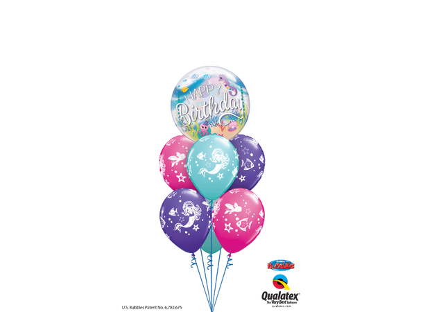 Mermaid Birthday Party 1 Bubbleballong - 56cm (22")