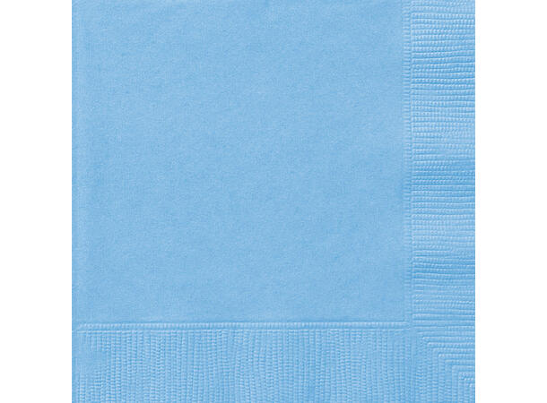 Papirservietter - Lys Blå 33x33cm - 20pk