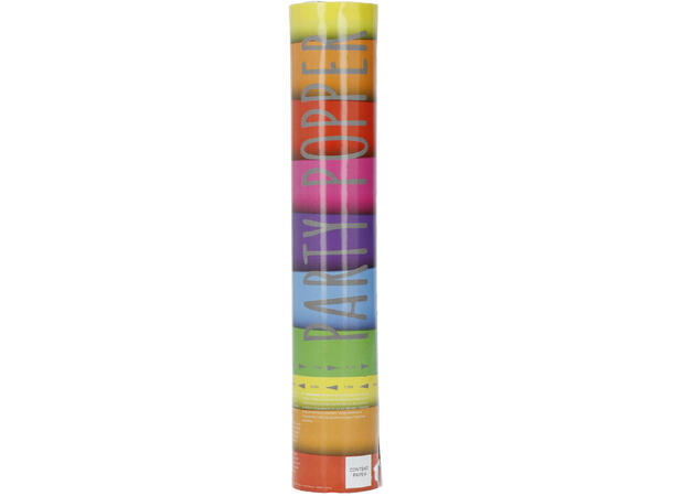 Partypopper - Miks farger - Papirkonfett 1 Konfettikanon - 28cm