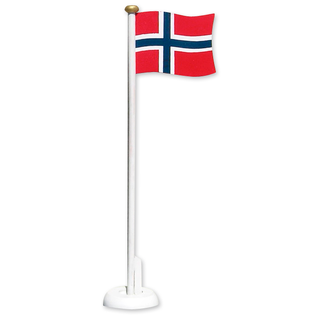 17.mai bordflagg 1 Norsk flagg i tre - 32cm