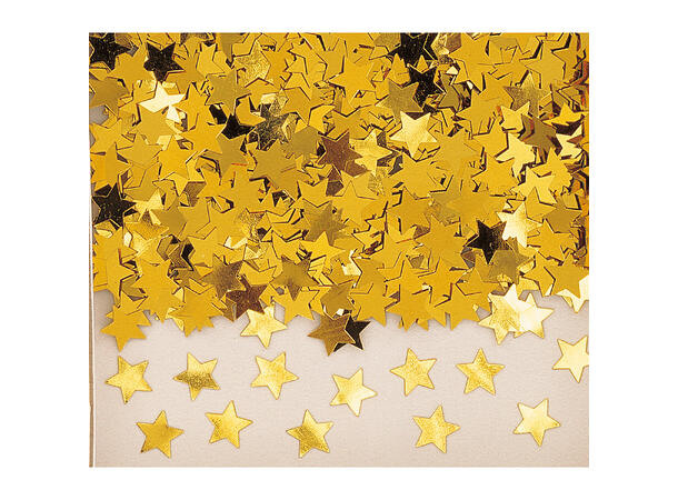 Foliekonfetti - Gullstjerner 1 Pose konfetti - 14g