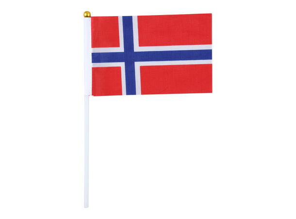 Norske flagg 6 Håndflagg i nylon - 10x20cm