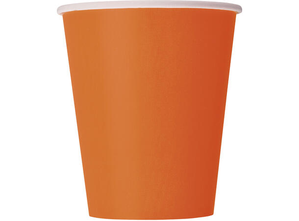 Ensfarget Oransje 14 Kopper i papp - 2,5dl