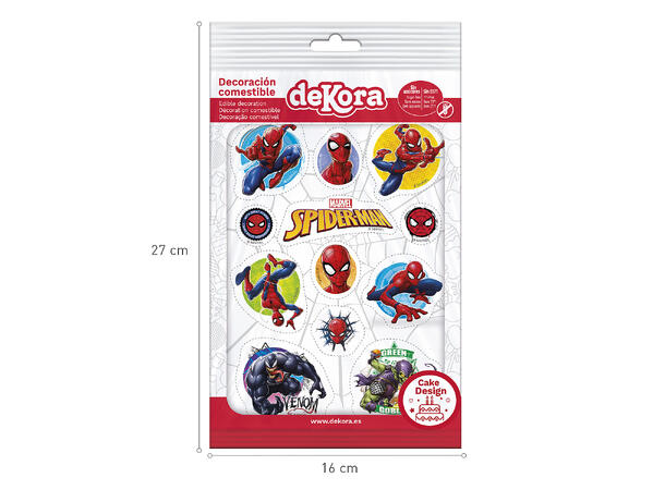 Spiderman 1 Ark med spiselig kakedekor - sukkerfri
