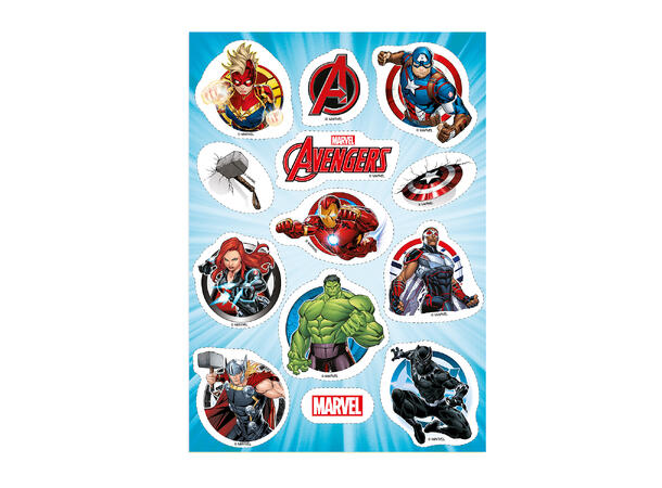 Avengers 1 Ark med spiselig kakedekor - sukkerfri