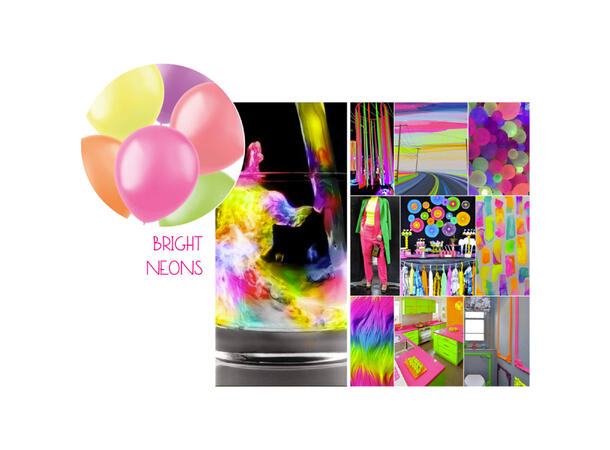 Bright Neons - 6 farger miks 10 Gummiballonger - 30cm (12")
