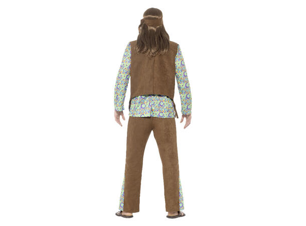 Hippie kostyme - Herre 1 kostyme til herre - Str L