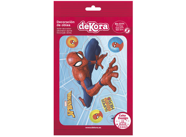 Spiderman 1 Ark med spiselig kakedekor - sukkerfri