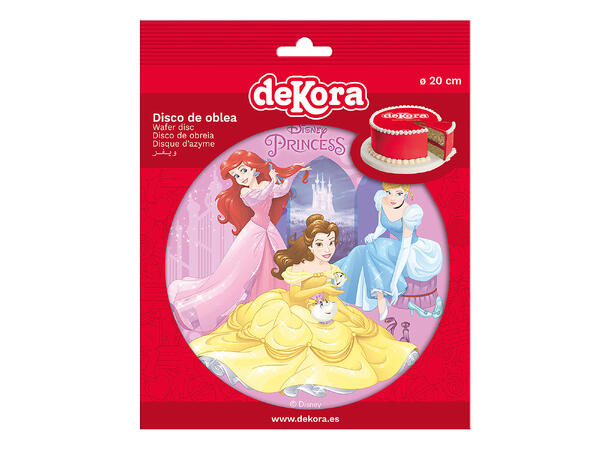 Disney Prinsesse 1 spiselig kakeskilt - 20cm