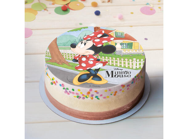 Minnie Mus 1 spiselig kakeskilt - 20cm