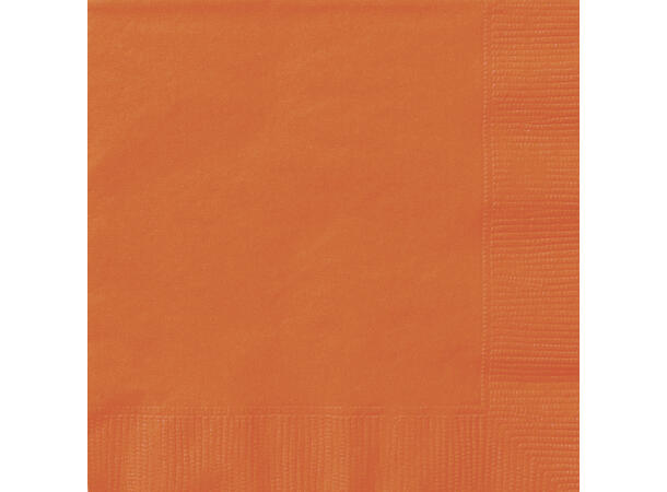 Papirservietter - Oransje 33x33cm - 20pk