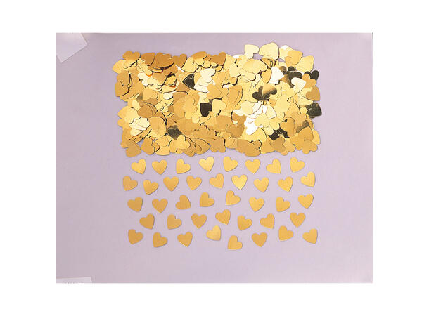 Foliekonfetti - Gullhjerter 1 Pose konfetti - 14g