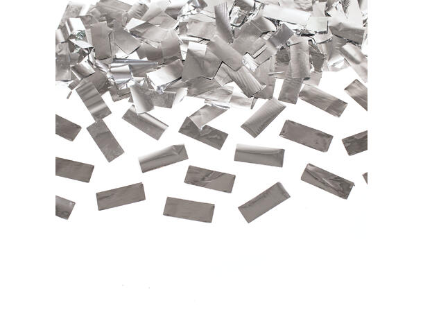 Konfettikanon - Sølv folie - firkantet 1 konfettikanon - 60cm