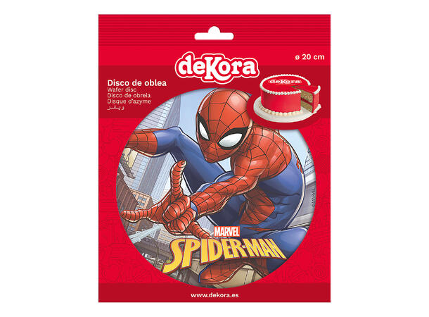 Spiderman 1 Spiselig kakeskilt - sukkerfri - 16cm