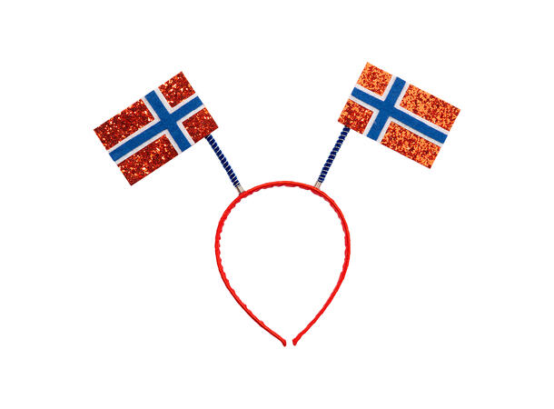 Tiara med Norske flagg 1 Tiara - Onesize