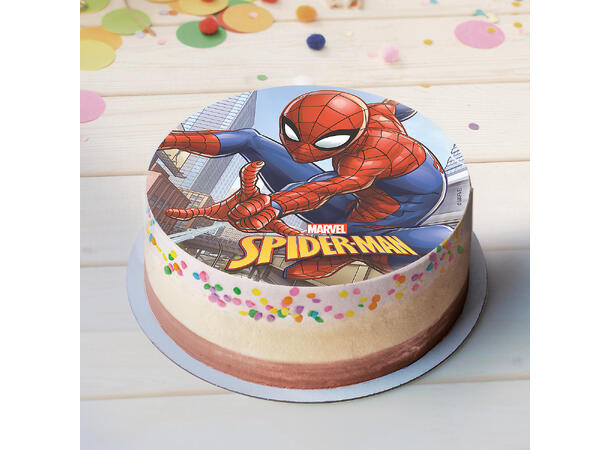 Spiderman 1 spiselig kakeskilt - 20cm